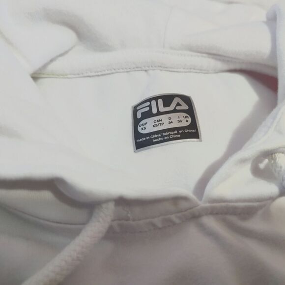 Fila Dress with Hood White Neon Short Sleeved XS - Picture 3 of 3